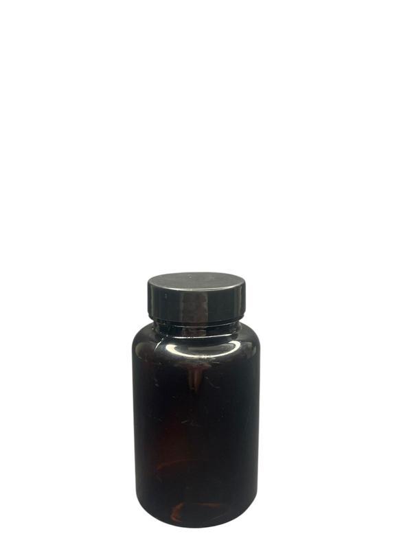 150ml siyah tablet şişesi siyah kapak, 24 adet, tablet şişesi, ecza şişesi, kozmetik şişe - Image 1