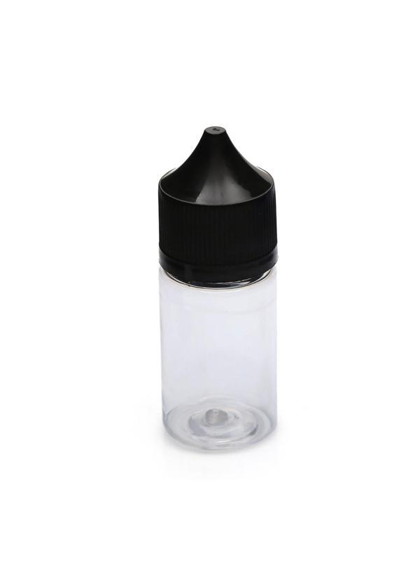 30ml plastik şeffaf gorilla şişe siyah kapak şişe, 24 adet, plastik şişe, likit şişesi, iğne uçlu şişe, sıkıma uygun yum - Image 1