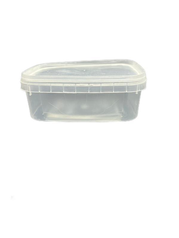 400ml şeffaf  plastik oval kutu, 24 adet, oval kutu, gıda kutusu, saklama kabı, tahin kutusu, pekmez kutusu, bal kutusu - Image 1