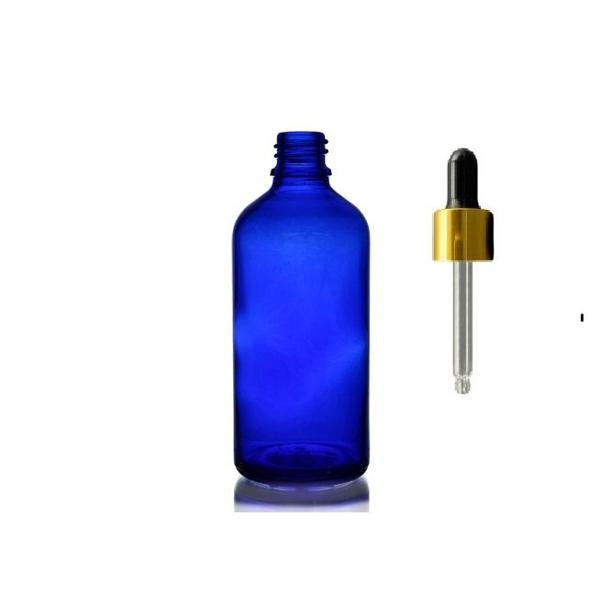 50ml mavi cam damlalıklı, 12 adet, Sarı Kapak Siyah Emzik, Ecza şişesi, Damlalıklı şişe, propolis şişesi, damlatmalı şiş - Image 1