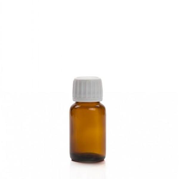 30ml kahverengi cam ecza şişesi kilitli kapaklı, 24 adet, ecza şişesi, cam şişe, amber şişe,kozmetik şişe - Image 1