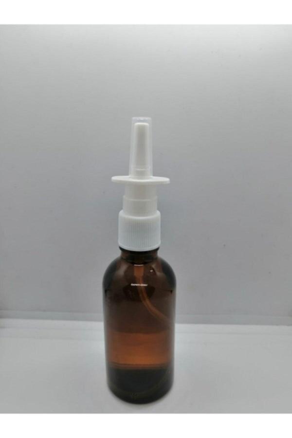 100cc Kahverengi Burun Spreyli Şişe,cam Amber Şişe,medikal Şişe,50 Adet - Image 1