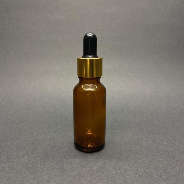 20ml kahverengi cam damlalıklı 12 adet, Gold Kapak Siyah Emzik, Ecza şişesi, Damlalıklı şişe, propolis şişesi, damlatmal - Image 1