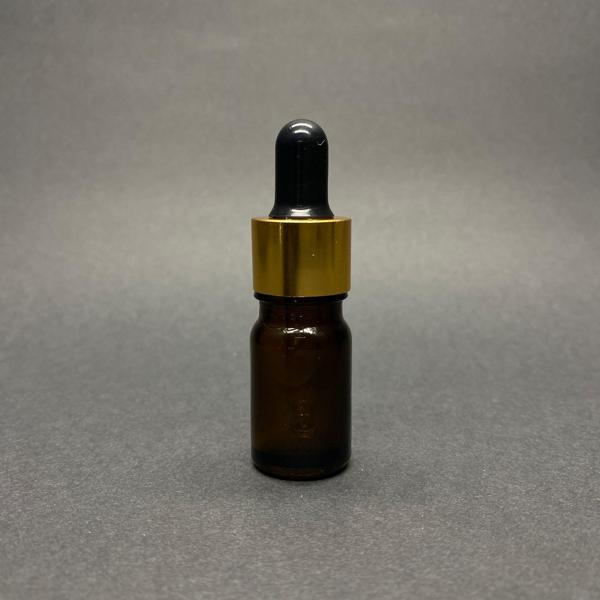 5ml kahverengi cam damlalıklı 12 adet, Gold Kapak Siyah Emzik, Ecza şişesi, Damlalıklı şişe, propolis şişesi, damlatmalı - Image 1