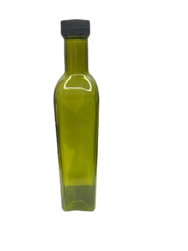 250ml yeşil cam maraska şişe, 12 adet, zeytinyağı şişesi, cam şişe, sirke şişesi,  - Image 1