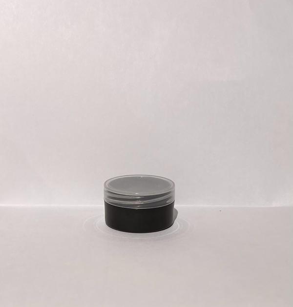 10ml Siyah Akrilik Krem Kutusu, Kozmetik Kutu, Şeffaf Kapak, Plastik Kutu, 25 adet - Image 1
