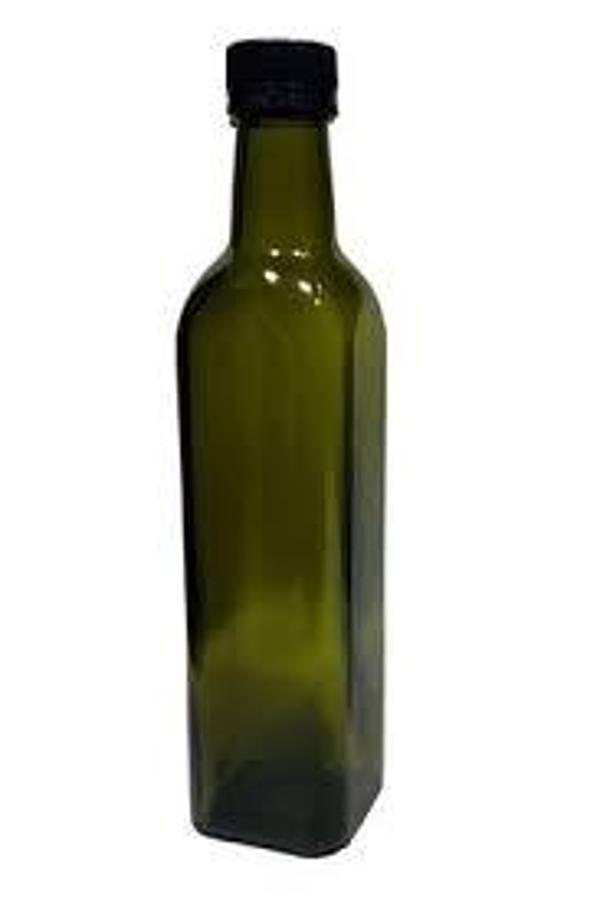 500ml Yeşil Maraska, 12 adet, Cam Şişe, Yağ Şişesi, Sos Şişesi, Zeytin yağı şişesi, Sirke Şişesi  - Image 1