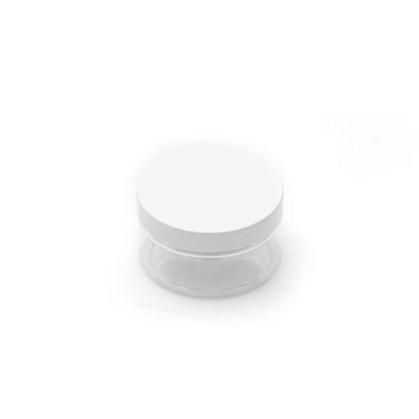 150ml şeffaf akrilik plastik krem kavanozu beyaz kapaklı, 24 adet, krem kavanozu, kozmetik kavanoz, plastik kavanoz - Image 1