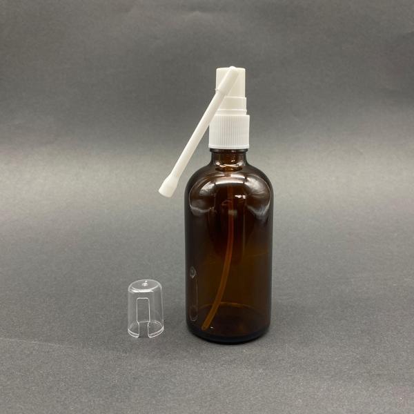 100ml kahverengi Ağız spreyli Şişe, 24 Adet, Oral Sprey, Ecza şişesi, Boş Cam şişe - Image 1