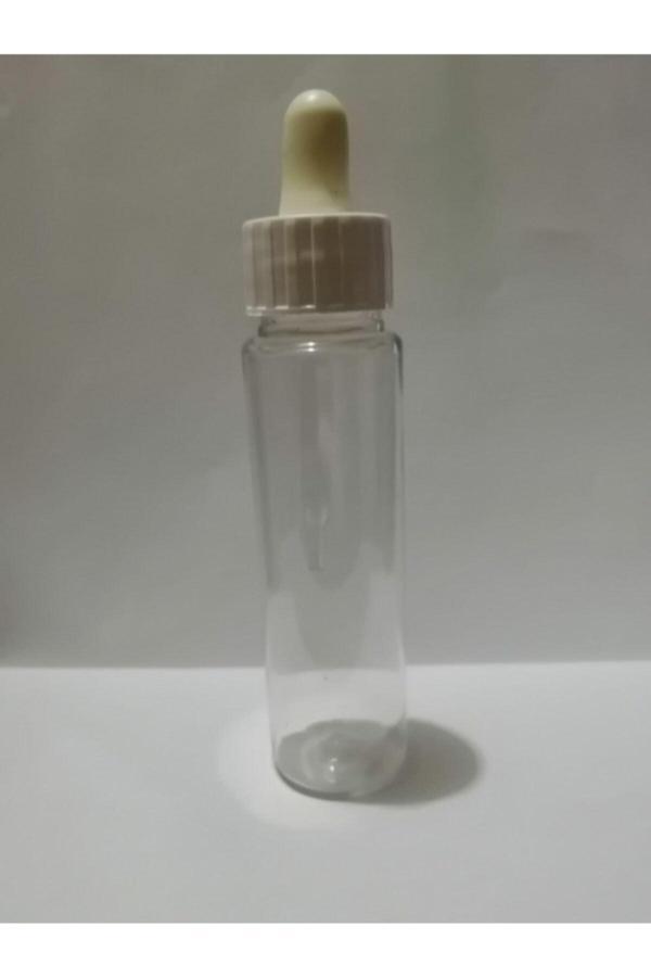 60ml Plastik Şeffaf Gorilla Şişe+oksidan Damlalıklı,medikal Şişe,boş Şişe,50 Adet - Image 1