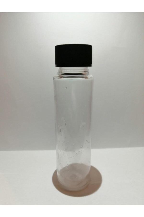 60ml Şeffaf Plastik Şişe+siyah Düz Kapak,boş Şişe,medikal Şişe,100 Adet - Image 1