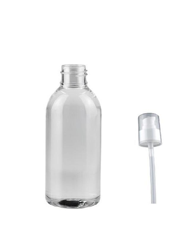 100ml plastik şeffaf serum pompalı şişe, 12 adet, serum şişesi, pompalı şişe, medikal şişe, kozmetik şişesi, plastik şiş - Image 1