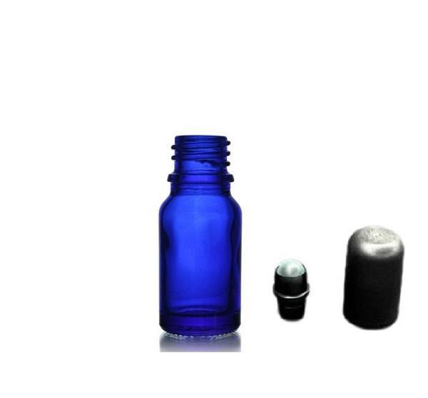 10ml mavi cam şişe roll-on şişe, 12 adet, bilye başlıklı şişe, cam şişe, roll-on şişesi - Image 1