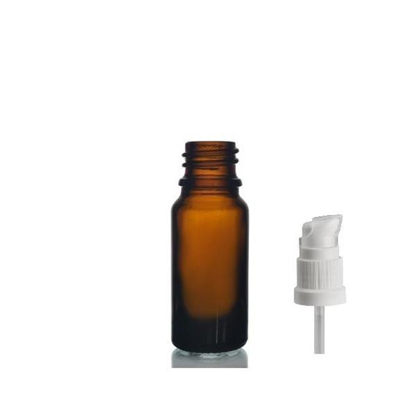 20ml kahverengi cam serum pompalı şişe, 12 adet, pompalı şişe, medikal şişe, cam şişe,   - Image 1