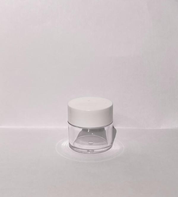 30ml Şeffaf Akrilik Krem Kutusu, Beyaz Kapak, Kozmetik Kutu, Plastik Kutu, 50 Adet - Image 1