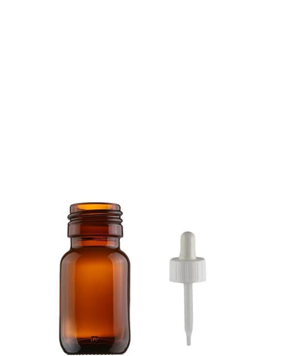 20ml kahverengi cam ecza şişesi plastik damlalıklı çubuklu, 12 adet, ecza şişesi, cam şişe, amber şişe,kozmetik şişe - Image 1