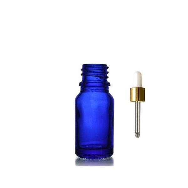 20ml mavi cam damlalıklı şişe,sarı kapak beyaz emzik, 12 adet, Ecza şişesi, Damlalıklı şişe, propolis şişesi, damlatmalı - Image 1