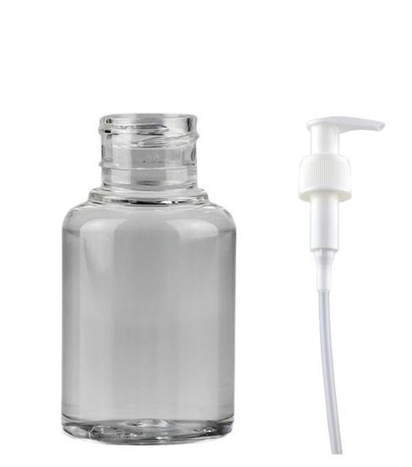 60ml şeffaf plastik şişe sıvı sabun pompalı, 12 adet, sabun şişesi, pompalı şişe, duş jeli şişesi, kozmetik şişe - Image 1
