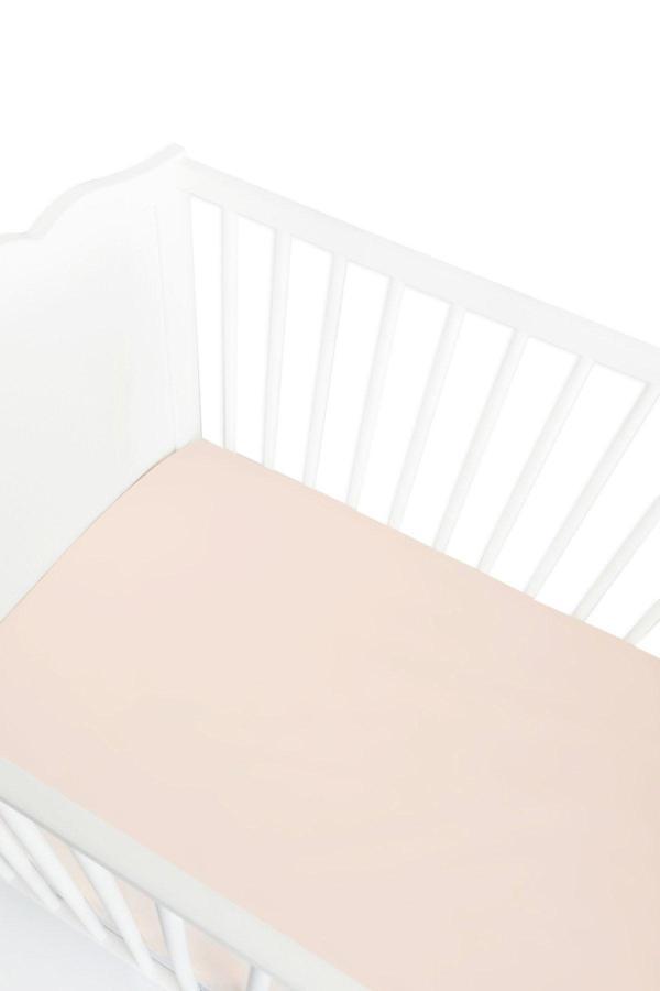 Piamom 90x200 Montessori Tek Kişilik Lastikli Çarşaf Pudra/somon - Image 1