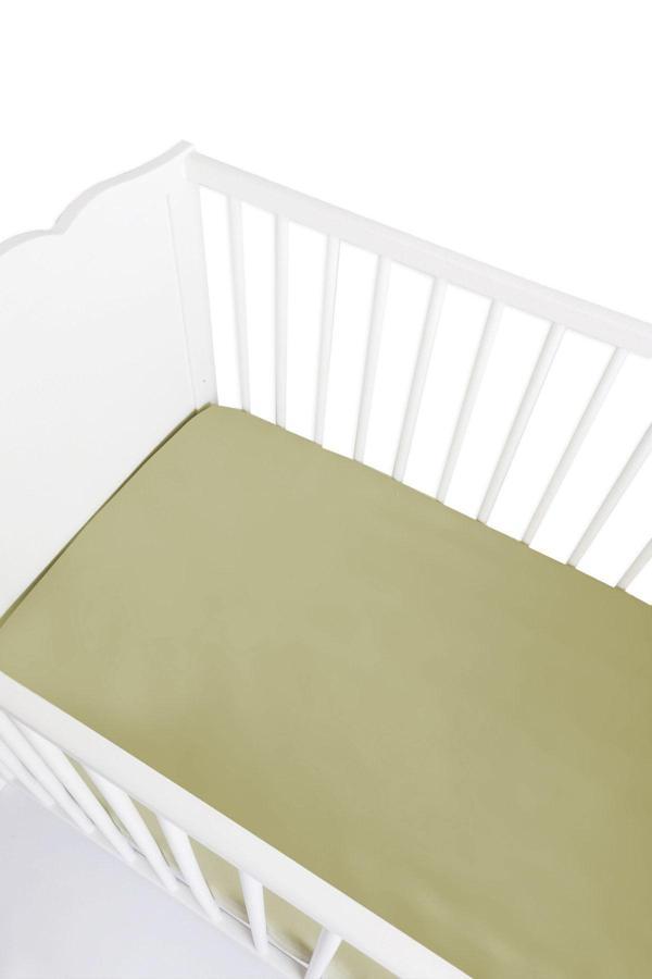Piamom 90x200 Montessori Tek Kişilik Lastikli Çarşaf Yeşil - Image 1