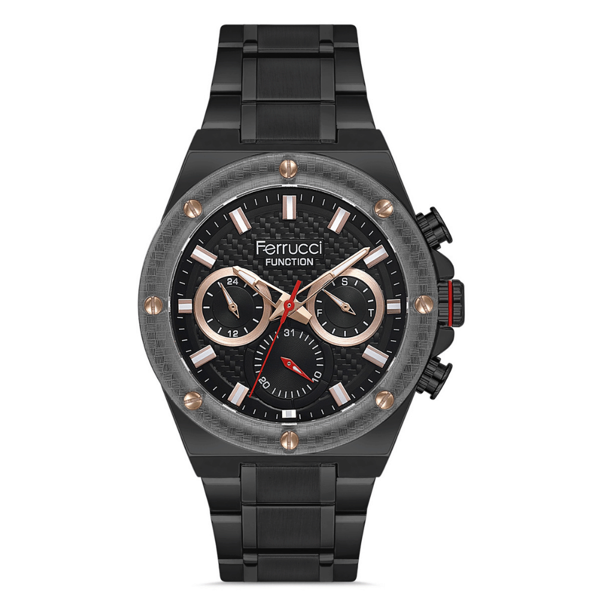 Ferrucci FER.03566M.02 Çelik Kordon Erkek Kol Saati - Image 1
