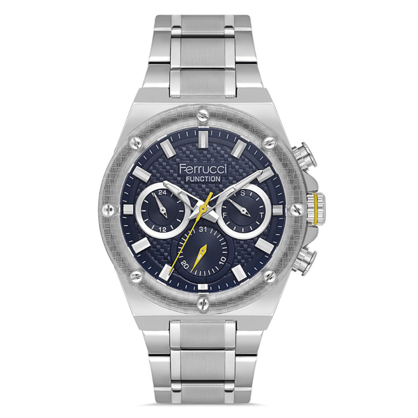 Ferrucci FER.03566M.03 Çelik Kordon Erkek Kol Saati - Image 1