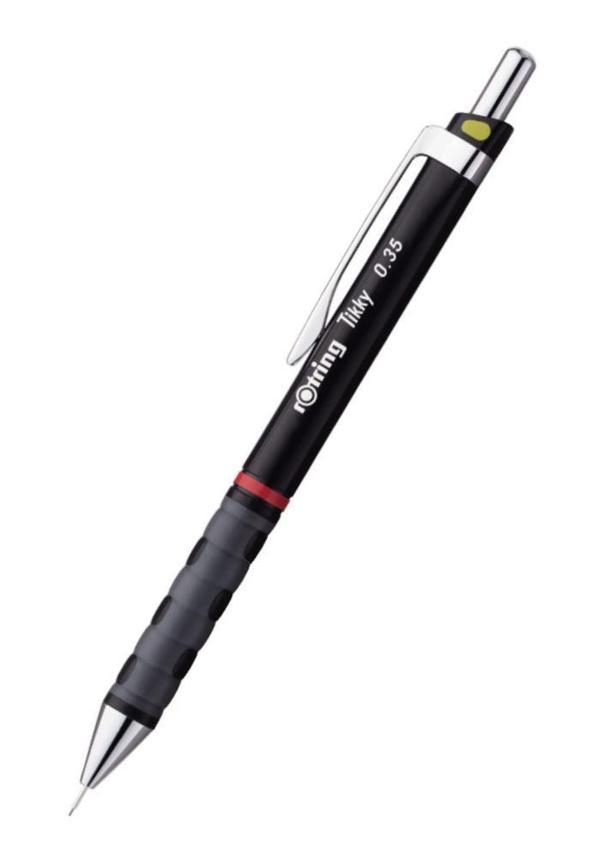 0.3 / 3.5 Mm Tikky Uçlu Kalem Siyah Renk 1 Adet Rotring Siyah Versatil Kalem 0,3 Mm Mekanik Uçlu Kalem - Image 1