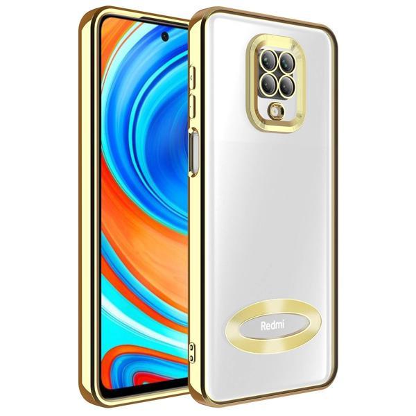 Xiaomi Redmi Note 9S Kılıf Kamera Korumalı Logo Gösteren Zore Omega Kapak - Image 1