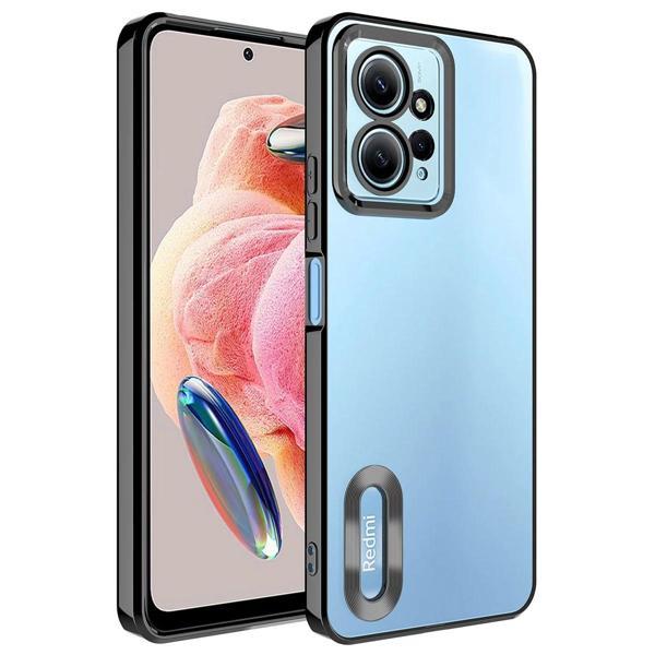 Xiaomi Redmi Note 12 4G Kılıf Kamera Korumalı Logo Gösteren Zore Omega Kapak - Image 1