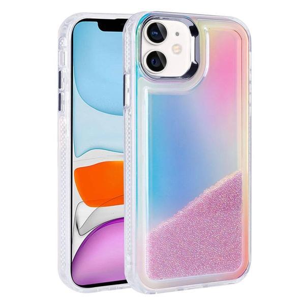 Apple iPhone 11 Kılıf Airbagli Renkli Arka Yüzey Boncuk Tasarımlı Zore Kumul Kapak - Image 1