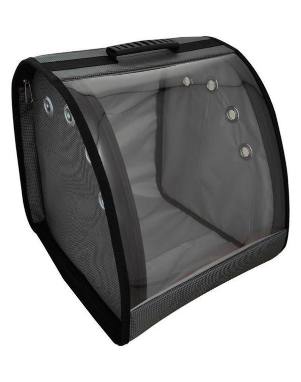 La Vista Sumo Kedi, Küçük Köpek Sırt Taşıma Çantası Gri 32-26-40cm - Image 1