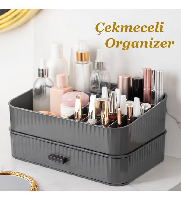 Porsima 0619 Çekmeceli Takı Organizeri Makyaj Düzenleyici Kutu - Image 1