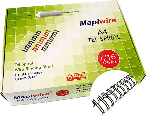 MAPİWİRE 7/16 KUTU TEL SİYAH    100 AD. - Image 1