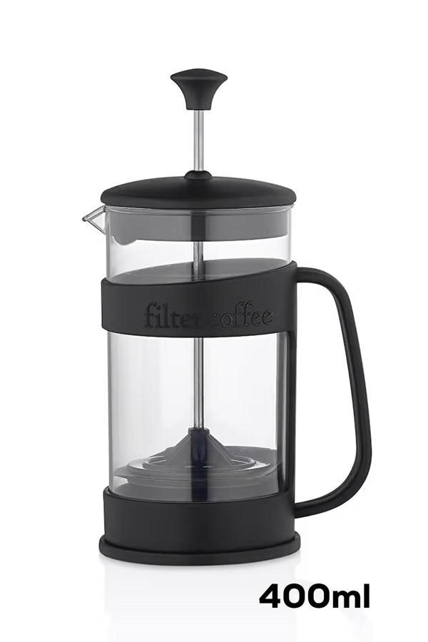 Porsima ET-00118 French Press Süzgeçli Bitki Çayı Demliği Kahve Presi - 400 Ml - Image 1