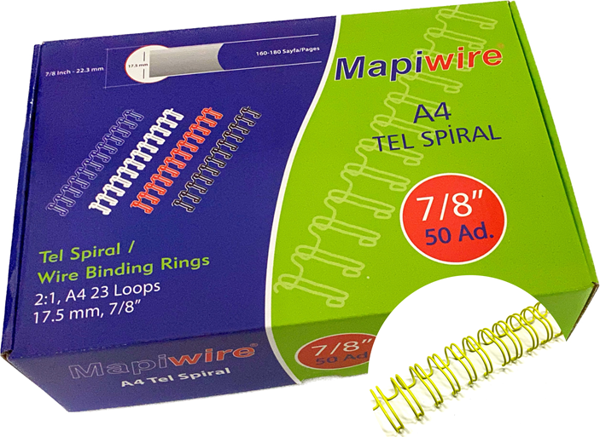 MAPİWİRE 7/8 KUTU TEL SARI        50 AD. - Image 1