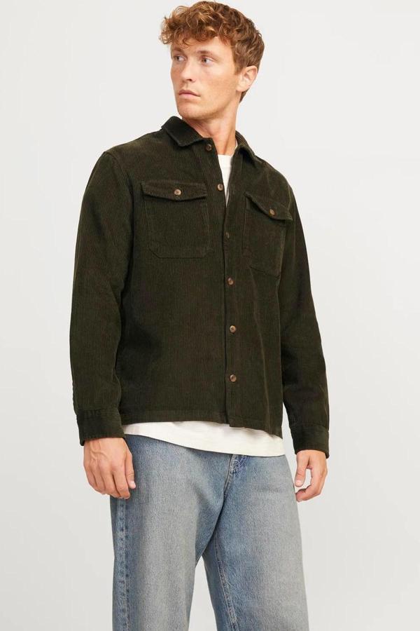Jack & Jones Eddie Corduroy Oversize Gömlek - Image 1