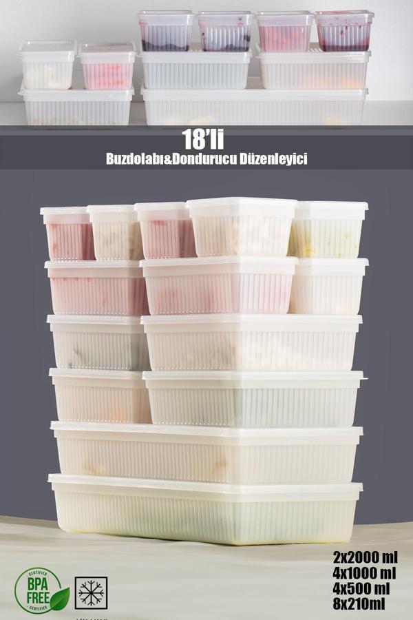 Porsima 2017 18'li Buzluk Buzdolabı Düzenleyici Saklama Kabı Beya - Image 1