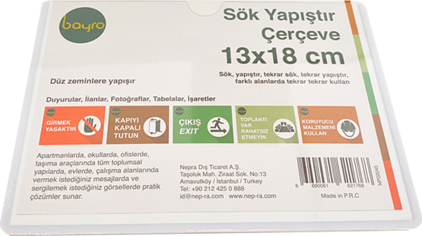 SÖK YAPIŞTIR ÇERÇEVE (13X18) (NP00045)YATAY - Image 1