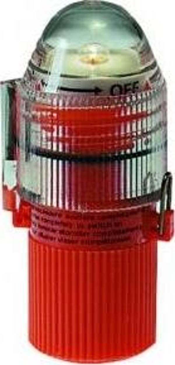 Can yeleği ışığı, flaşörlü. CE onaylı. 93x48 mm. Manuel - Image 1