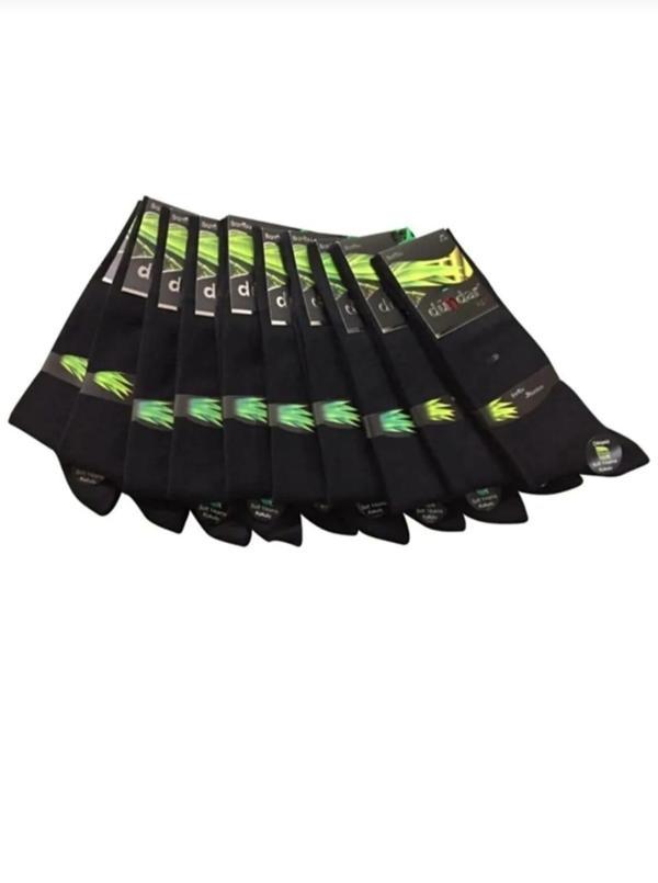 DÜNDAR PLUS 5602 ERKEK BAMBU LİKRALI ÇORAP 12 ADET - Image 1
