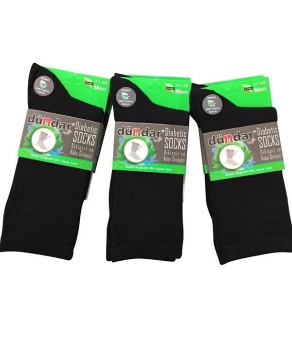 DÜNDAR PLUS 6982 ERKEK BAMBU DİYABETİK ÇORAP 6 ADET - Image 1