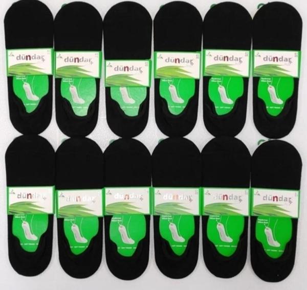 DÜNDAR PLUS 5541 ERKEK BAMBU SİLİKONLU BABET ÇORAP 12 ADET - Image 1