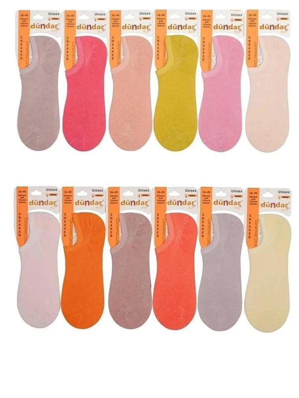 DÜNDAR PLUS 6876 BAYAN MODAL SNECKER ÇORAP 12 ADET - Image 1