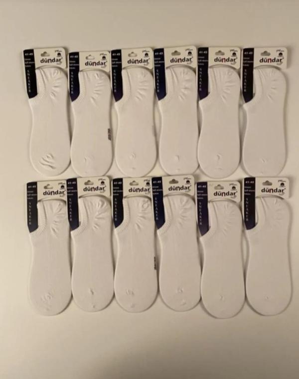 DÜNDAR PLUS 5558 ERKEK DİKİŞSİZ SNEAKER ÇORAP 12 ADET - Image 1