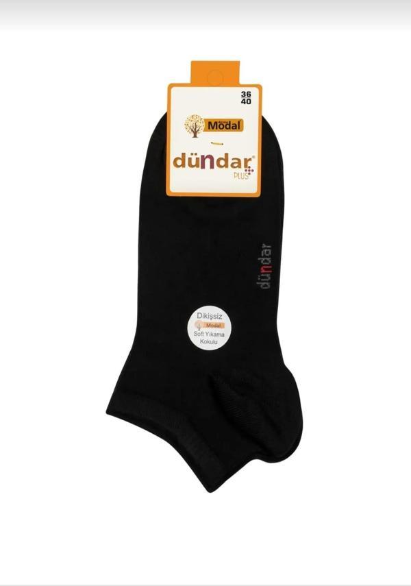 DÜNDAR 4506 BAYAN MODAL PLUS PATİK PASTEL KARIŞIK RENKLİ ÇORAP 6 ADET - Image 1