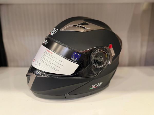 KASK CRN 925 ÇENE AÇILIR MAT SİYAH - Image 1