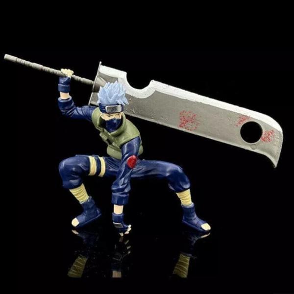 Naruto Hatake Kakashi  Broadsword Squat Anime Aksiyon Figürü - Image 1