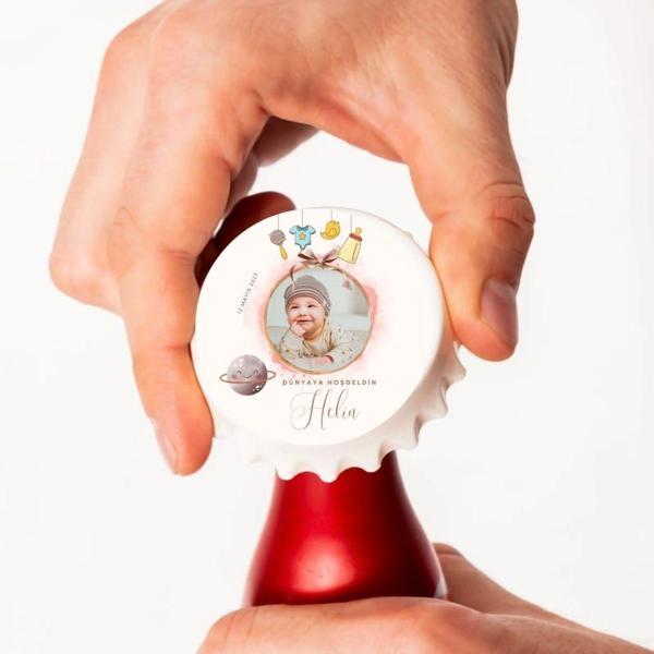 Bebek Mevlüt Hediyesi - 10 Adet Fotoğraf Baskılı Magnet - Image 1
