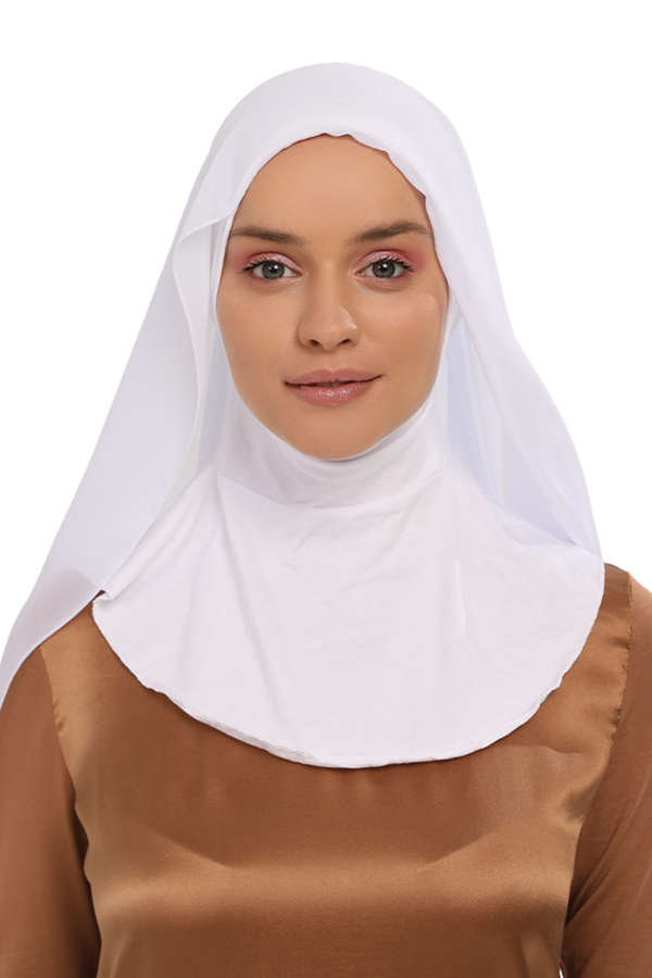 Hazır Pratik Lüks Boyunluklu Boneli Şifon Şal - Image 1