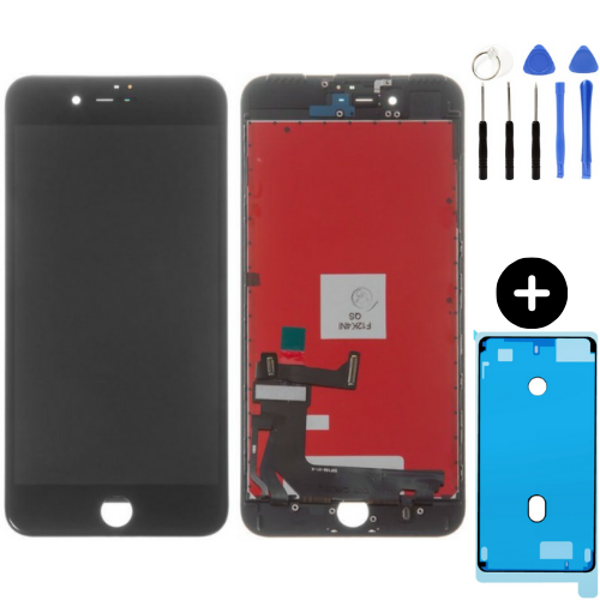 iPhone 7 Plus Uyumlu Lcd Ekran Dokunmatik Siyah + Montaj Seti - Image 1